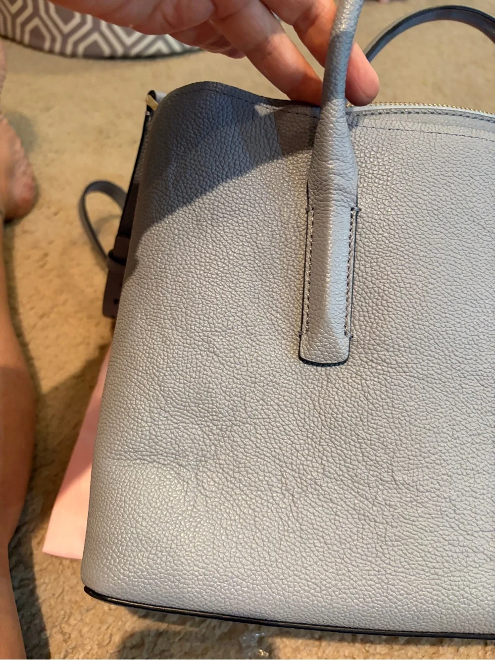 KATE SPADE MARGAUX New York Blue Dome Large Satchel